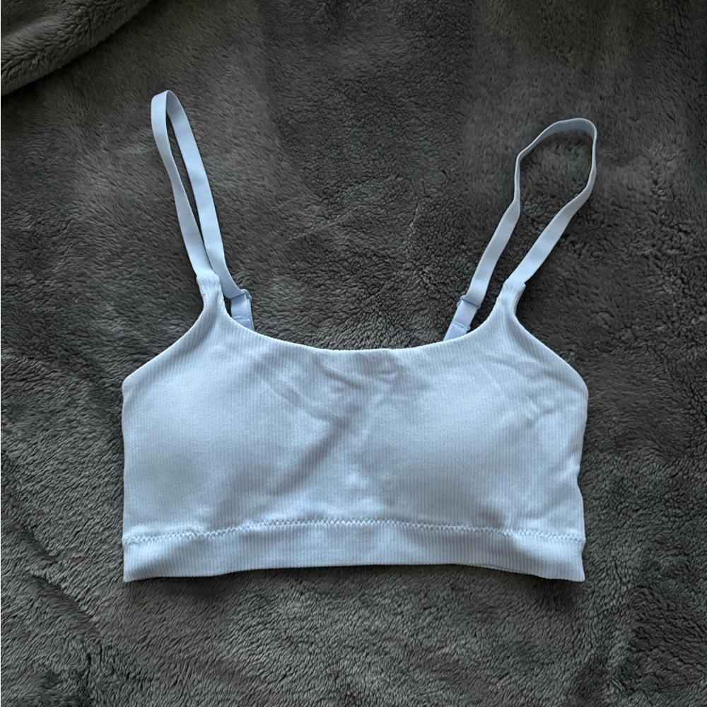 Light Blue Superchill Seamless Padded Scoop Bralette